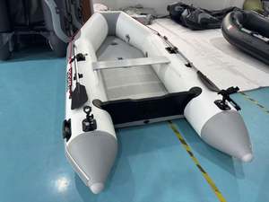 Plataforma Flotante de PVC Reachsea para 5 Personas, 360 cm, Color Blanco y Gris, Bote Inflable Económico con Toldo para Pesca - Product Image 4