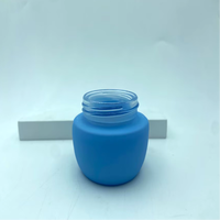 Pot en verre cosmétique 30g 50g à épaule large et fond étroit, avec couvercle trapézoïdal, couleur personnalisée