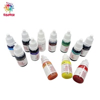 12 Renk Plastik Epoksi Reçine Pigment Seti Sıvı Boya Oyuncaklar Sanat ve El Sanatları Malzemeleri DIY Projeleri Yoğun Renk Konsantresi El Sanatları