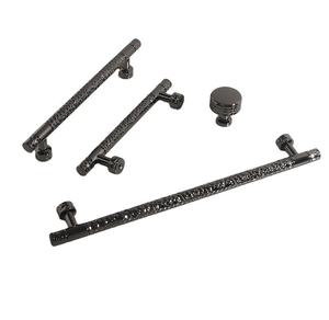 Poignées de porte d'armoire modernes réglables en cuivre noir doré poli de luxe, finition brossée, en alliage de zinc pour meubles, commodes et cuisines - Product Image 1