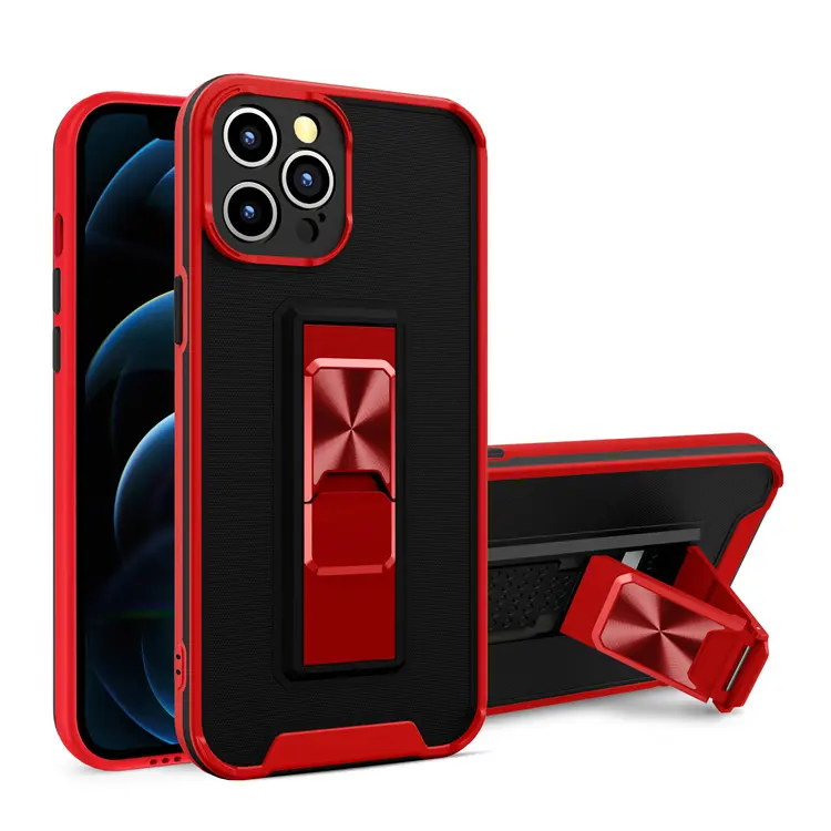 shockproof tpu pc hybrid cell phone cover For Xiaomi Redmi 20X with Horizontal Kickstand bracket