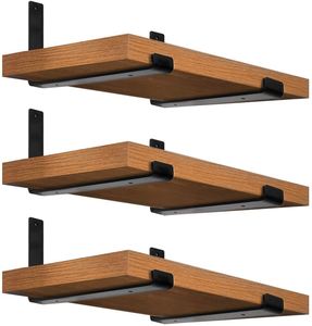 Rhetech Kệ Khung Mộc Mạc Màu Đen Rắn Thép Mạnh Mẽ Nhiệm Vụ Nặng Nề Tự Làm L Đặt Sắt Kim Loại Tường Nổi Kệ Chân Đế Cho Kệ - Product Image 6