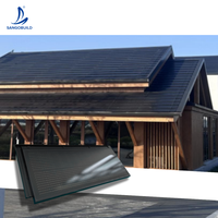 Tuiles solaires BIPV en verre trempé bifacial en silicium monocristallin de 95 W, marchables, pour système solaire domestique, efficacité de 20 %