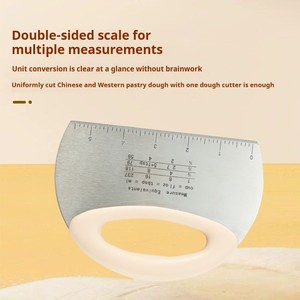Coupe-pâte robuste <span class=keywords><strong>en</strong></span> acier inoxydable pour un raclage sans effort de la pâte et de la crème - Product Image 2