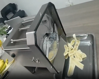 Trancheuse à bananes en acier inoxydable, machine à faire des chips de plantain, coupe-légumes, manuelle et électrique, double usage