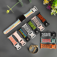 Tali Jam Tangan Sport Berukir Bunga Dua Warna, Bahan Silikon Lembut, Breathable, untuk Ukuran 40mm/41mm, Motif Floral Laser untuk Wanita