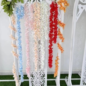 Canne à Neige Artificielle Décoration <span class=keywords><strong>de</strong></span> Mariage Rotin 200 cm 150 Têtes <span class=keywords><strong>de</strong></span> Fleurs Fleur Artificielle Vigne - Product Image 5