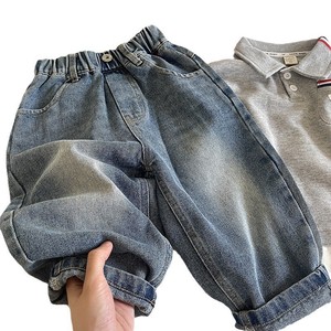 Kids <b>Harem</b> Jeans Blue Cotton Autumn Style Long <b>Pants</b> For Boys - Product Image 4