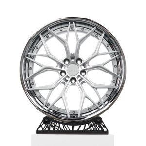 Jantes forgées en deux parties Maisu Maisu Maisu-fg-082 Bibo en aluminium chromé noir, concaves, pour voitures de course, 5x120/114.3/112, 18-24 pouces - Product Image 2
