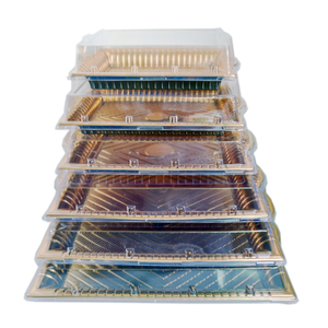 Plastic Disposable Custom food grade plastic container rectangle custom pizza box eco friendly package box