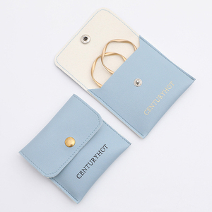 Pochette à bijoux de luxe en cuir PU, forme enveloppe, gaufrage personnalisé, logo sur mesure, rabat pour bagues, cadeau rose, durable, moderne, forme rectangulaire - Product Image 6