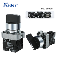 DB2-BJ33/XB2-BJ33 Sélecteur à 3 positions Interrupteur à bouton-poussoir Long Handel Interrupteur rotatif