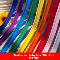 Bande élastique recouverte de 98 couleurs assorties (polyester couleur unie) pour textiles de maison, garnitures de canapé, passepoil de rideaux, vêtements