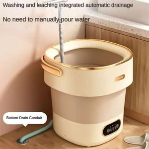 13L Portable Foldable ABS Plastic Washing Machine Spin Dryer Socks Underwear Panties Home Use Large Capacity - Product Image 2