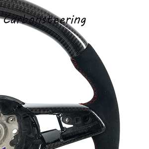 Volant en fibre de carbone véritable de qualité supérieure pour <span class=keywords><strong>Audi</strong></span> R8 V8 <span class=keywords><strong>V10</strong></span> 42 4S, personnalisation sportive en forme de D, amélioration des performances intérieures - Product Image 5