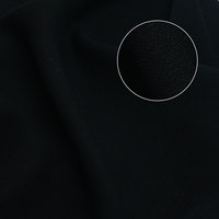Tela para Abaya Tejida, Estilo Oriente Medio, Dubai, Crepé Zoom, Vestido Musulmán para Mujeres y Niñas, Tela Nida Negro Azabache para Confección de Abayas