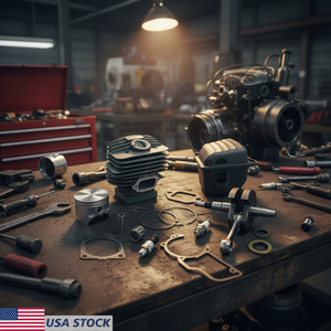 Kit Cilindro Big Bore 56mm, Pistone, Fasce Elastiche, Albero Motore, Marmitta, Guarnizione Carter, Valvola di Decompressione, Candela - Ricambi Motore per Macchinari - Product Image 3