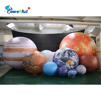 Décoration de planètes gonflables sur le thème de l'espace Grand modèle de Noël avec souffleur Matériau en PVC Style boule Petites décorations de planète