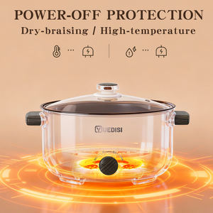 <span class=keywords><strong>Olla</strong></span> Eléctrica Multifuncional YUEDISI de 3L, Antiadherente, para Dormitorio y Uso Doméstico - Product Image 5