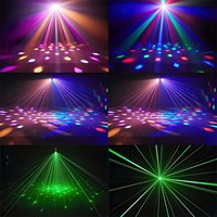 Projecteur à tête mobile, faisceau lumineux, laser rotatif, effet stroboscopique DMX avec télécommande, DJ, discothèque, bars, spectacle LED