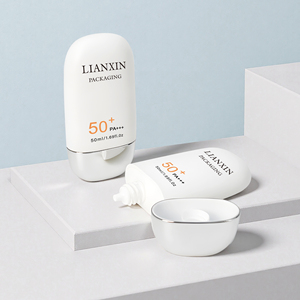 ขวดครีมกันแดดเปล่าสีขาวขนาด50มล. ขวดครีมกันแดดพลาสติกสีกำหนดเองได้ - Product Image 2