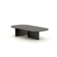 Luxuriöser Ovaler Couchtisch aus Massivholz Minimalistischer Stilvoller Multifunktionaler Wohnzimmer-Sofatisch Anpassbare Farbe