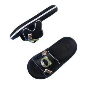 Isay – pantoufles bleues à semelle épaisse pour enfants, antidérapantes, pour l'intérieur et la maison, tongs d'été, hauteur de talon de 3cm - Product Image 4