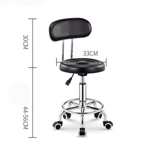 Silla <span class=keywords><strong>de</strong></span> barbero hidráulica <span class=keywords><strong>de</strong></span> diseño moderno ajustable, equipo <span class=keywords><strong>de</strong></span> salón para trabajo <span class=keywords><strong>de</strong></span> pestañas o taburete rodante <span class=keywords><strong>de</strong></span> bar - Product Image 2