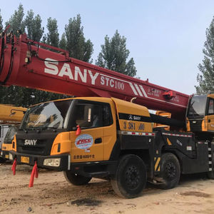 Grue sur camion d'occasion Sany STC900T 90T, bon état, pièces d'origine, flèche de 50m, levage efficace pour projets lourds - Product Image 1