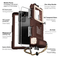Funda Protectora Sumergible para Celulares de 6.9 Pulgadas, Diseño Deportivo de Segunda Generación, Resistente a Impactos y Agua, con Orificios de Ventilación