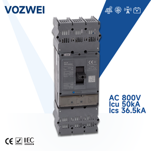 VOZWEI VM5-630HUL 3P 350A 400A 500A 630A AC 800V 1000V 50kA 36.5kA 15kA Interruptor Automático <span class=keywords><strong>de</strong></span> Caja Moldeada (MCCB) para Sistema Solar HPV - Product Image 1