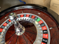 Casino-Zubehör Poker-Spieltisch 32 Zoll Roulette-Rad Hochwertiges Massivholz-Roulette-Rad für Casino-Spiele