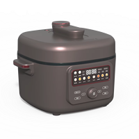 Cuisinière à pression électrique multifonctionnelle, capacité de 4 L, commande numérique pour usage domestique et hôtelier