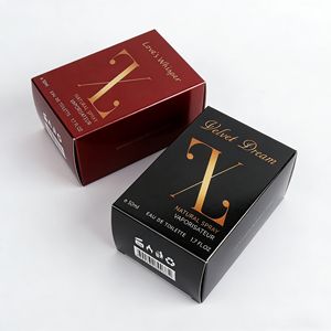 Boîte cadeau <span class=keywords><strong>magnétique</strong></span> de luxe pour cosmétiques, personnalisée en noir avec couvercle et insert en mousse, pour l'emballage de produits cosmétiques - Product Image 1