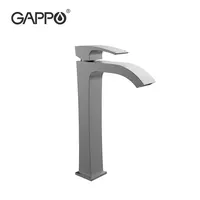 Gappoデザインの背の高い洗面器の蛇口ガングレーの温水蛇口蛇口バスルームグリフォデラバボG1007-89