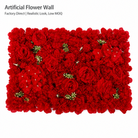 Panel Bunga Artifisial dengan Mawar Merah Muda Campuran Hydrangea untuk Latar Belakang Pernikahan, Dekorasi Jendela, Pesta, Acara, dan Dinding