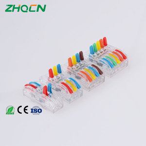 PCT-225 מחבר מהדק מהיר מחבר חוט PCT-222 28-12awg חשמל קומפקטי ידית חוט מחבר מסוף בלוק וחלל - Product Image 1