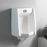 Urinoir mural en céramique blanche avec capteur, modèle F, à chasse automatique, pour hôtels, commerces et toilettes publiques, équipement sanitaire