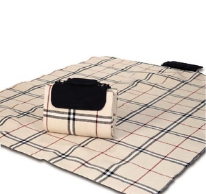 Outdoor 100% Acrylic Portable Camping <strong>Picnic</strong> Mats 4 Persons EPE Waterproof <strong>Picnic</strong> Blanket Fleece <strong>Rug</strong> for Hiking,Beach,Fishing - Product Image 1