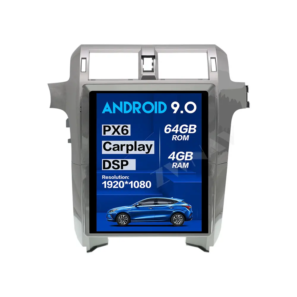 Tesla Style Big Screen Android 9.0 Car Multimedia Player For Lexus GX400 GX460 2010-2018車GPS Audio RadioステレオBTヘッドユニット
