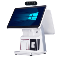 Terminal Punto de Venta Hongkai con Pantalla Táctil de 15.6 Pulgadas, Impresora Térmica de Escritorio de Grado Industrial, Compatible con Windows/Android