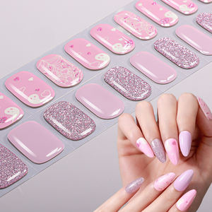 Tiras de <span class=keywords><strong>Uñas</strong></span> de Gel Semicuradas con Diseño Festivo de Halloween y Día de Todos los Santos 2025, Requieren Curado con Lámpara UV, 20 Puntas - Product Image 4