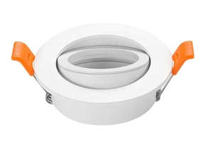 Soporte de luz descendente empotrable, marco ajustable de 82mm, carcasa redonda <span class=keywords><strong>para</strong></span> bombilla GU10 MR16 E27 - Product Image 4