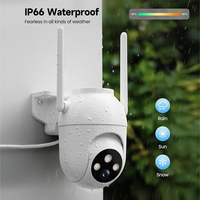 Caméra extérieure 5MP 2.4/5.8 GHz WiFi Caméra IP 360 °   Kit de caméra dôme PTZ pour la maison avec suivi automatique