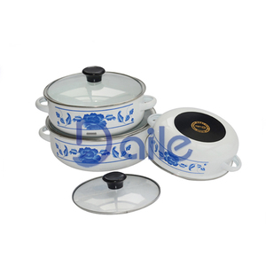 Batterie de cuisine émaillée <span class=keywords><strong>en</strong></span> <span class=keywords><strong>fonte</strong></span> de 14/16/<span class=keywords><strong>18</strong></span>/20/22/24 <span class=keywords><strong>cm</strong></span> personnalisée, ensemble de 6 pièces, vaisselle <span class=keywords><strong>en</strong></span> émail, casserole - Product Image 4