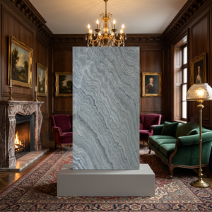 Flatstone Designs Ice Black Marble <b>Stone</b> Veneer Ocean Green Natural Slate Flexible Backlit Wall Panel 5-Year Warranty - Product Image 3