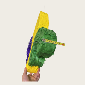 Trouvez la Piñata personnalisée HLC pour le Mardi Gras, fournitures de fête, Piñata Fleur de Lys avec confettis pour événements de carnaval, décoration de fête, décoration de jeu - Product Image 3