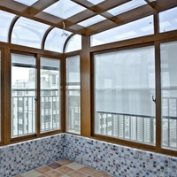 Ventanas Corredizas de Aluminio con Doble Acristalamiento y Rejilla, Nuevo Diseño