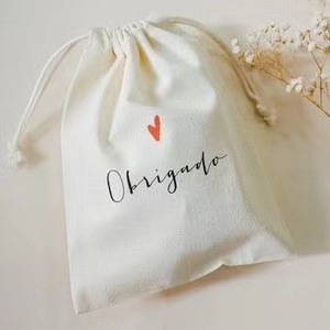 Hot Sale Spots Cotton Linen <b>Drawstring</b> Skincare Cosmetic <b>Bag</b> Soild Canvas Gift Candle <b>Makeup</b> Packing Muslin Pouch - Product Image 5