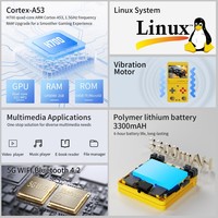 Perangkat Genggam Lipat Portabel Baru 128G RG34XXSP Layar IPS 3,4 inci Full View Android 13 Baterai 3300mAh Multibahasa